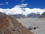 Gokyo 3 3 Cho Oyu Ridge Late Morning From Nguzumpa Glacier Terminal Moraine Above Gokyo Cho Oyu (8201m) is an especially beautiful mountain seen from the top of the terminal moraine above Gokyo.